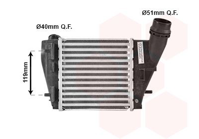 VAN WEZEL Intercooler Article number: 43004423 cheaply