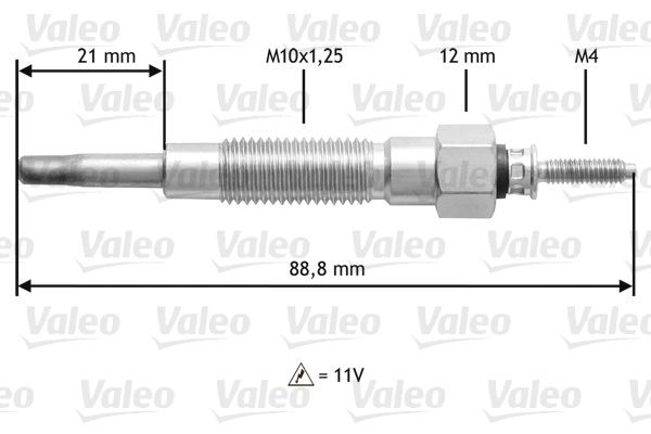 VALEO Glow plug Article number: 345213 cheaply