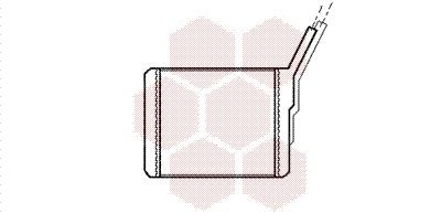 VAN WEZEL Heater matrix Article number: 37006182 cheaply