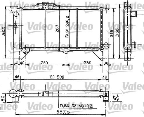 VALEO Radiaator, mootorijahutus Artikli number: 883952 soodsalt