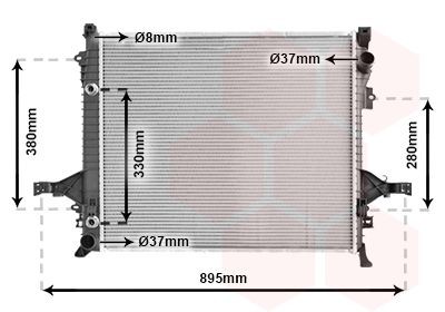 VAN WEZEL Engine radiator Article number: 59002133 cheaply