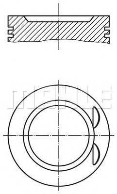 MAHLE ORIGINAL Piston Article number: 0382401 cheaply