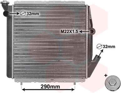 VAN WEZEL Engine radiator Article number: 43002070 cheaply