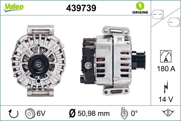 VALEO Alternator Article number: 439739 cheaply