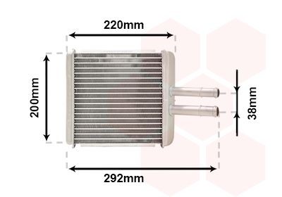 VAN WEZEL Heater matrix Article number: 81006027 cheaply
