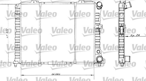 VALEO Engine radiator Article number: 730514 cheaply