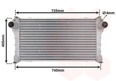 VAN WEZEL Intercooler Article number: 53004565 cheaply