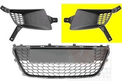 VAN WEZEL Grille de ventilation, pare-chocs numéro de l'article: 8207591 à bon prix