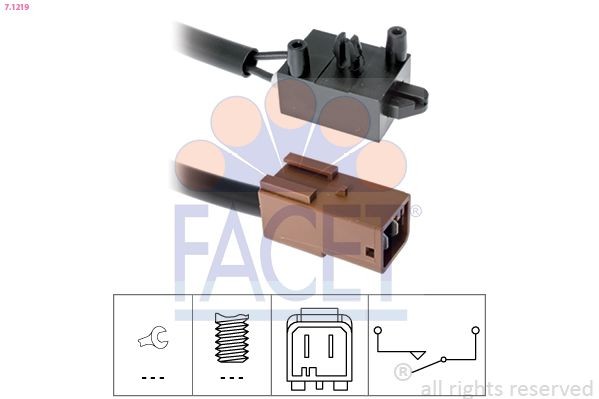 FACET 7.1219 Switch, clutch control (cruise control) C5 3.0 V6 207 PS Petrol 2005