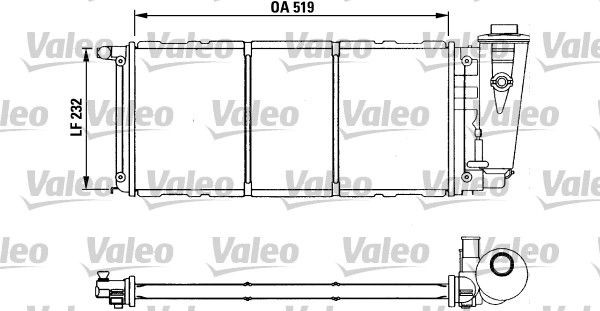 VALEO Engine radiator Article number: 730839 cheaply
