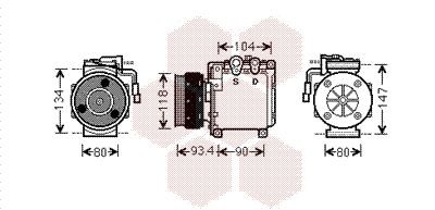 VAN WEZEL Kliimakompressor Artikli number: 3200K212 soodsalt