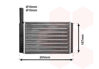 VAN WEZEL Heater matrix Article number: 18006094 cheaply