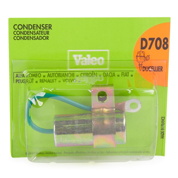 VALEO 243001 Kondensator, tændingssystem 12 1.3 54 HK Benzin 1983