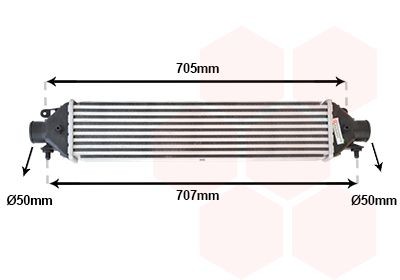 VAN WEZEL Intercooler Article number: 17004392 cheaply