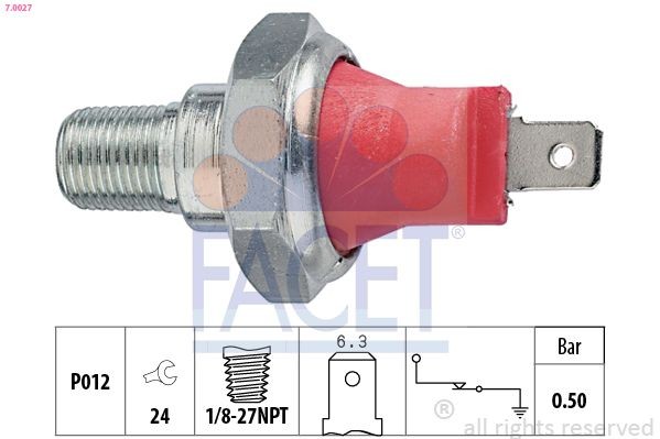 FACET Oil Pressure Switch Article number: 7.0027 cheaply