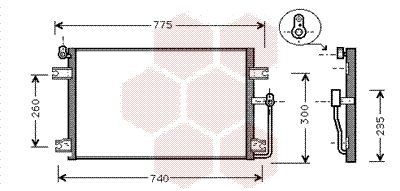 VAN WEZEL Condensatore climatizzatore Numero articolo: 81005085 poco costoso