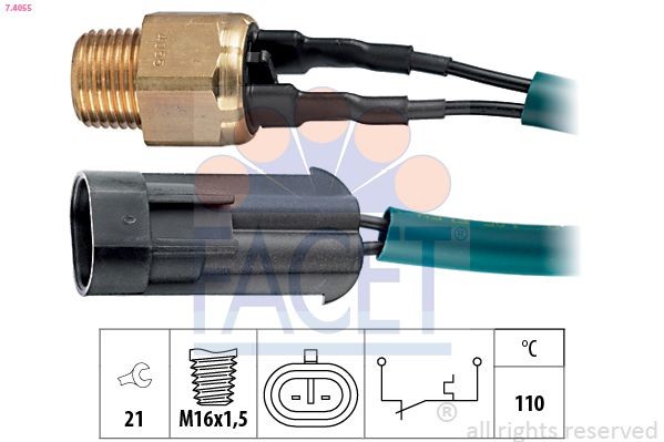 FACET Temperature Switch, coolant warning lamp Article number: 7.4055 cheaply