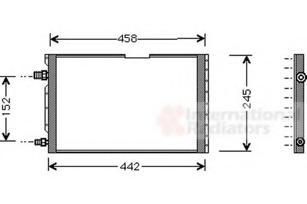 VAN WEZEL Air conditioning condenser Article number: 17005238 cheaply