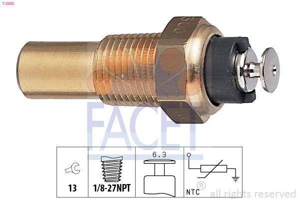 FACET Temperature Switch, radiator fan Article number: 7.5275 cheaply