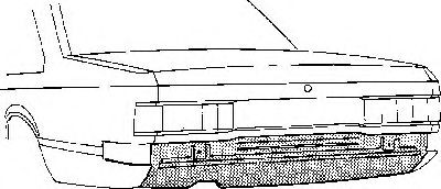 VAN WEZEL 3710140 Задна стена CARLTON 2.3 D 71 K.C. дизел 1986