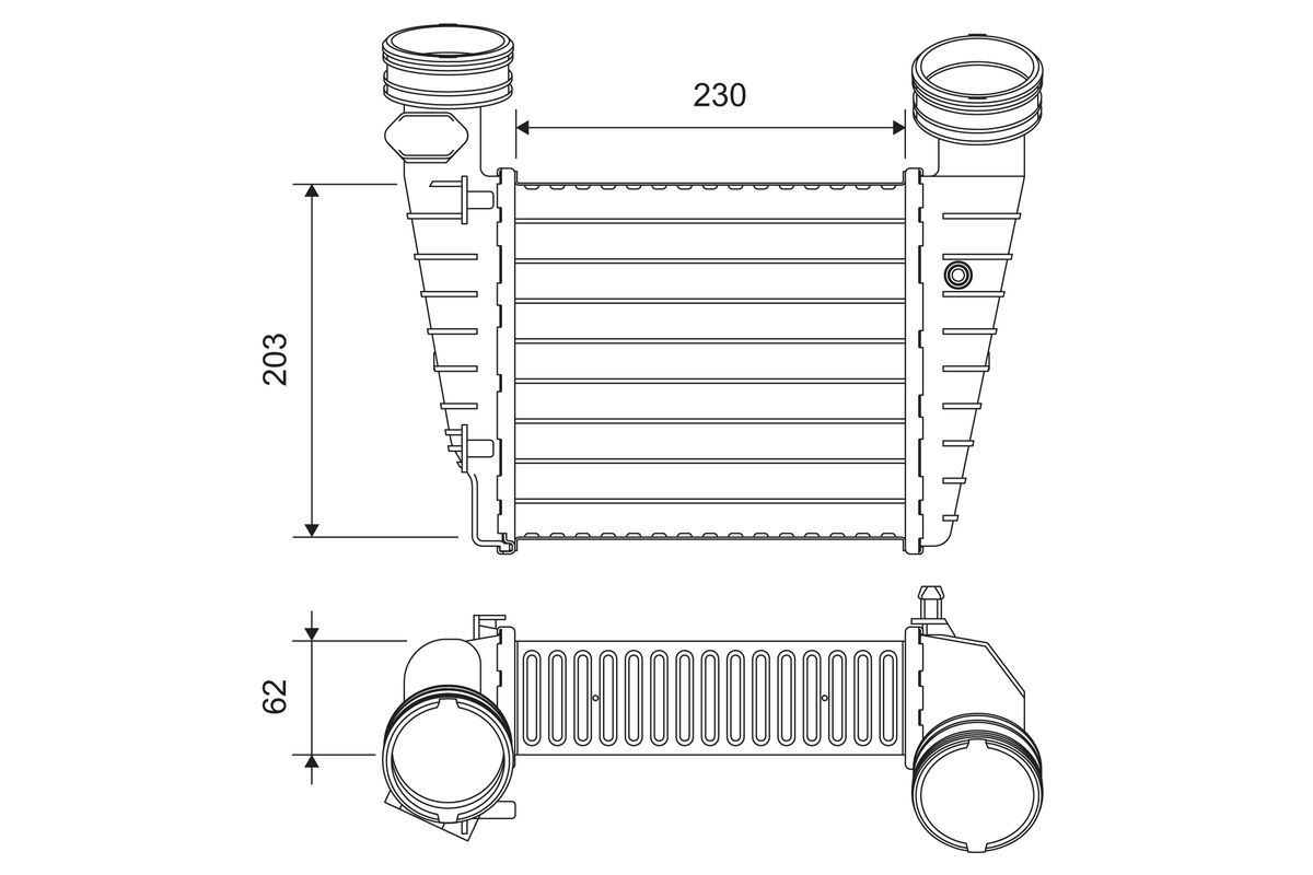 VALEO Intercooler Article number: 818720 cheaply