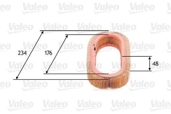 VALEO Air filter Article number: 585628 cheaply