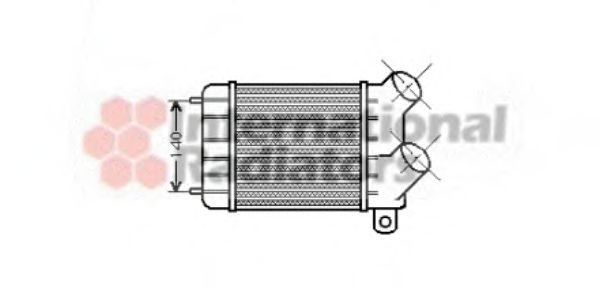 VAN WEZEL Intercooler Article number: 43004124 cheaply