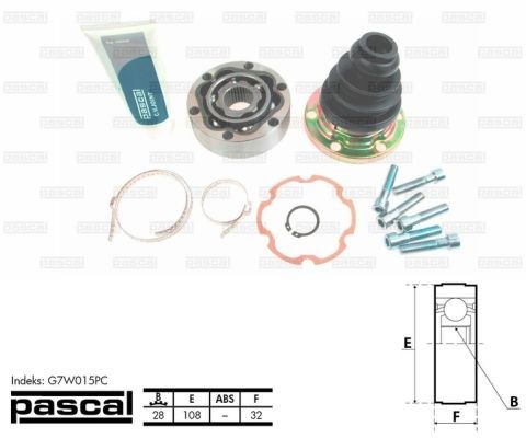 PASCAL Drivledd artikkelnummer: G7W015PC billig