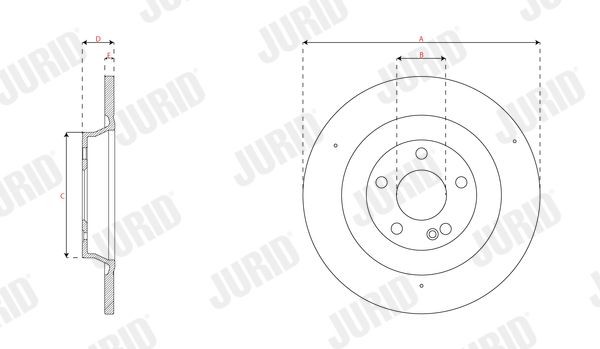 JURID Rivet, drum brake lining Article number: 8102080014 cheaply