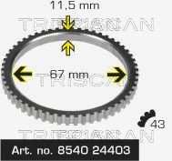 TRISCAN ABS sensor ring Article number: 8540 24403 cheaply