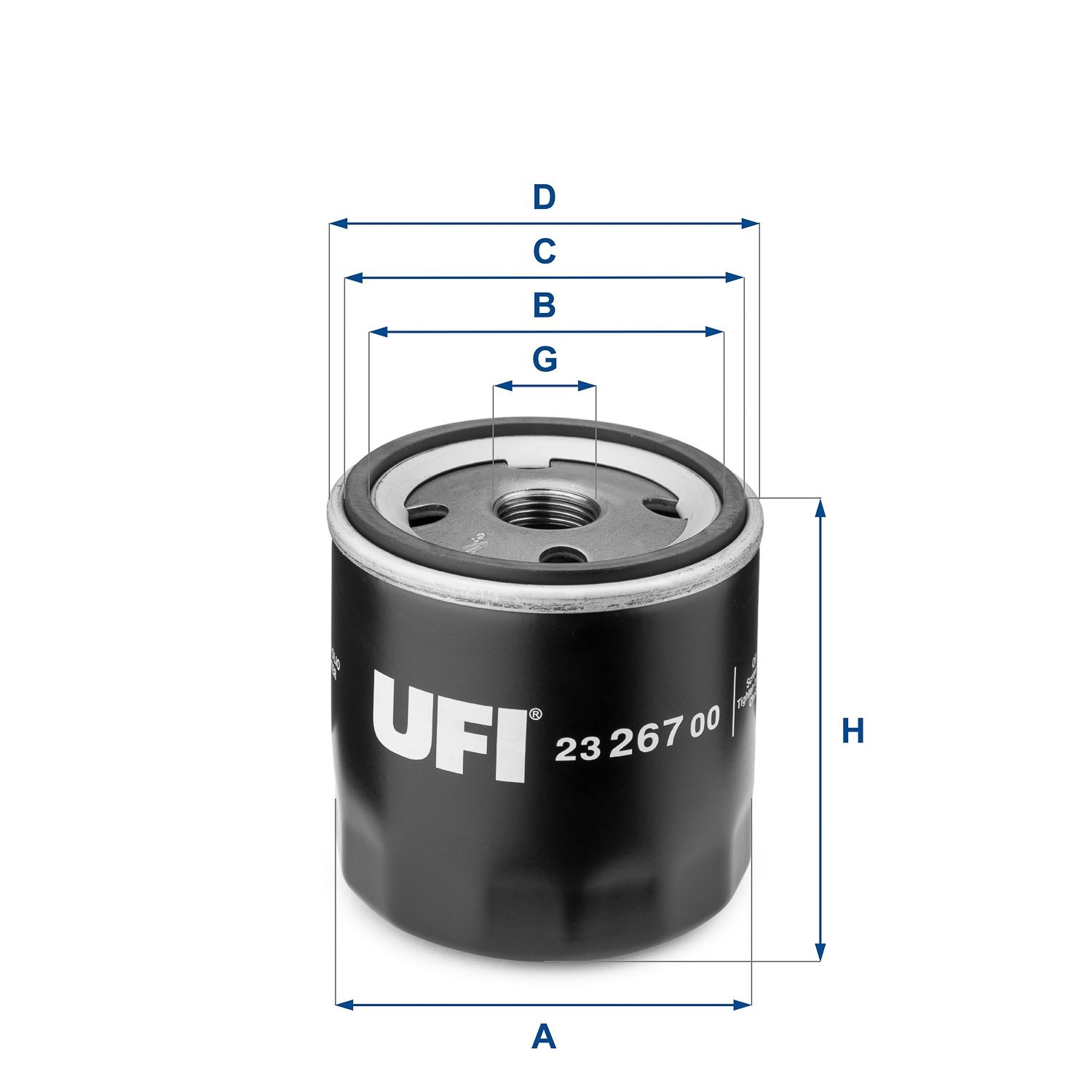 UFI Oliefilter Varenummer: 22.039.00 billige