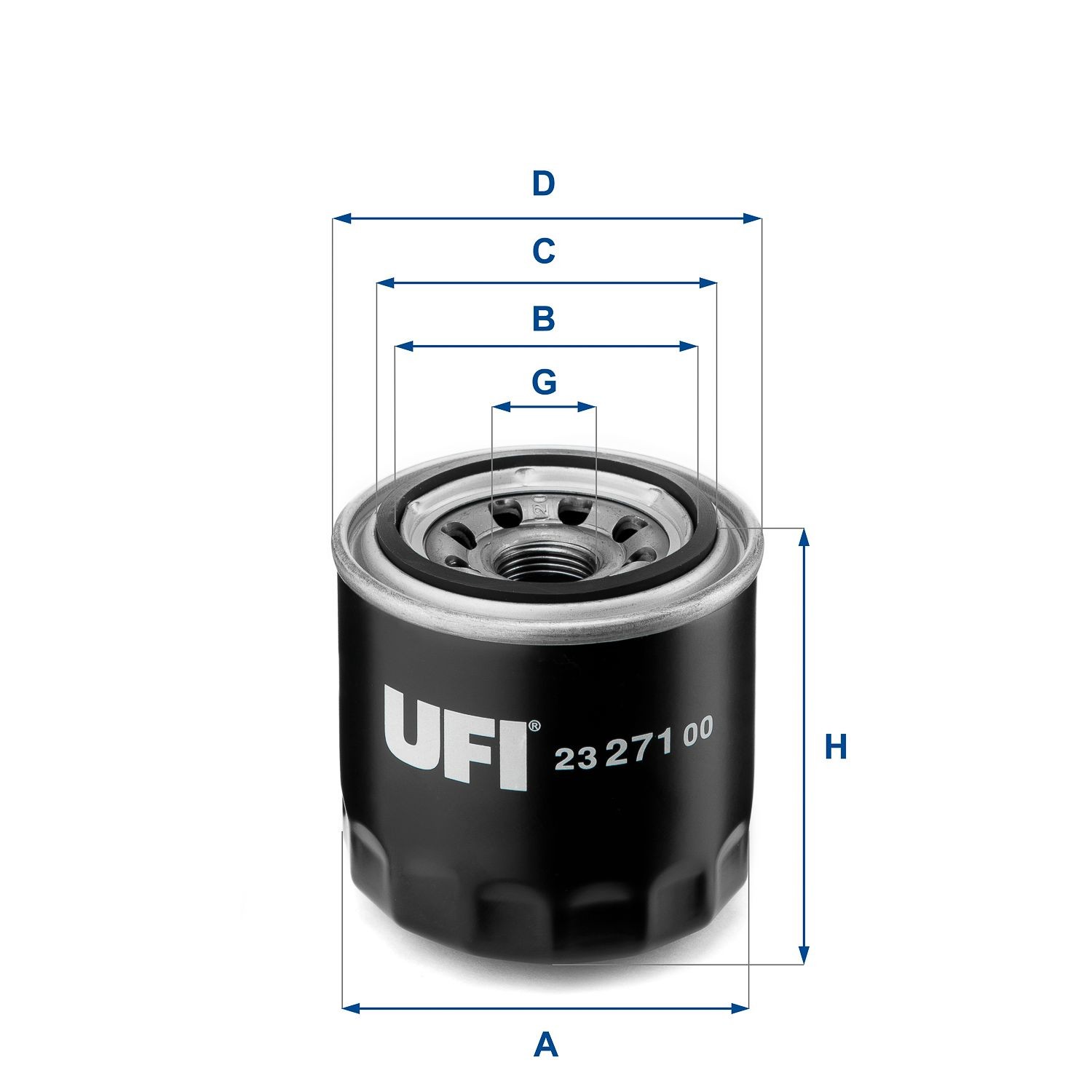 UFI Oil filter Article number: 23.271.00 cheaply