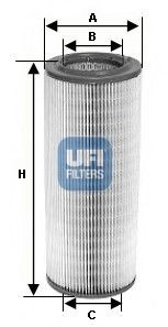 UFI Air filter Article number: 27.268.00 cheaply
