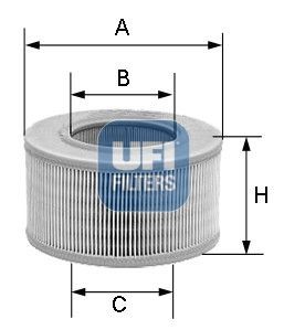 UFI Air filter Article number: 27.752.00 cheaply