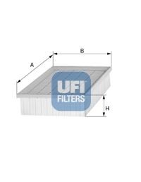 UFI Luftfilter Varenummer: 30.948.00 billige
