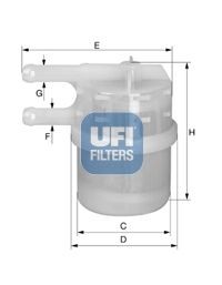 UFI Kütusefilter Artikli number: 31.020.00 soodsalt
