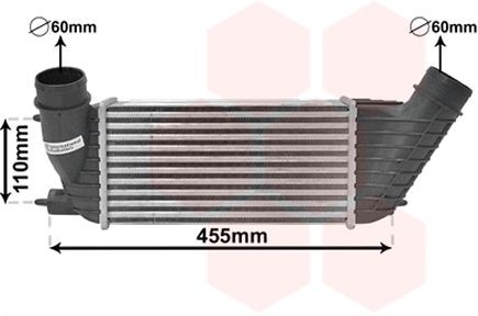 VAN WEZEL Intercooler Article number: 40004347 cheaply