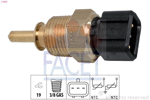 FACET Sensor, coolant temperature Article number: 7.3367 cheaply
