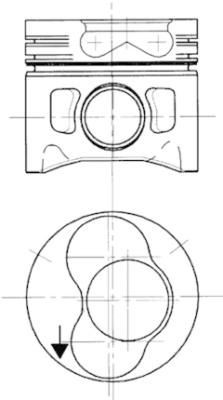 KOLBENSCHMIDT Piston Article number: 94428710 cheaply