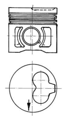 KOLBENSCHMIDT Piston Article number: 91386600 cheaply