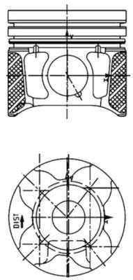 KOLBENSCHMIDT Piston Article number: 40179600 cheaply