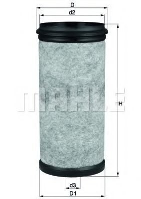 MAHLE ORIGINAL Secondary Air Filter Article number: LXS 1/1 cheaply
