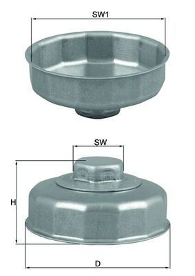 MAHLE ORIGINAL Oil filter removal tool Article number: OCS 1 cheaply