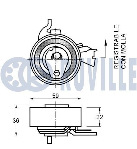 RUVILLE Timing chain tensioner Article number: 3452001 cheaply