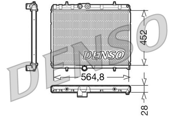 DENSO Radiaator, mootorijahutus Artikli number: DRM21057 soodsalt