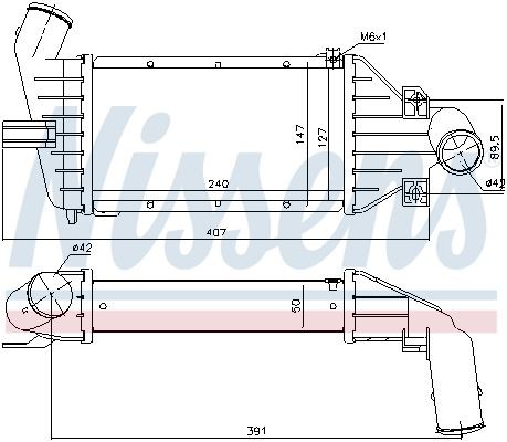 NISSENS Intercooler Article number: 96863 cheaply