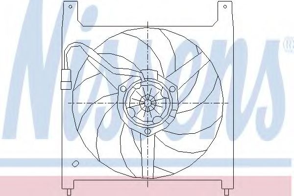 NISSENS Køleventilator Varenummer: 85424 billige