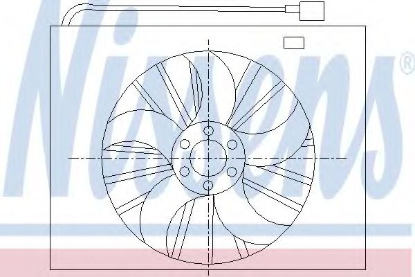 NISSENS Fan, A / C condenser Article number: 85295 cheaply