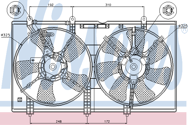 NISSENS Køleventilator Varenummer: 85636 billige