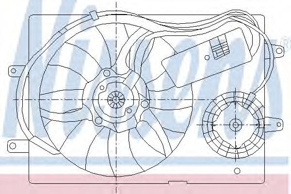 NISSENS Fan, radiator Article number: 85428 cheaply